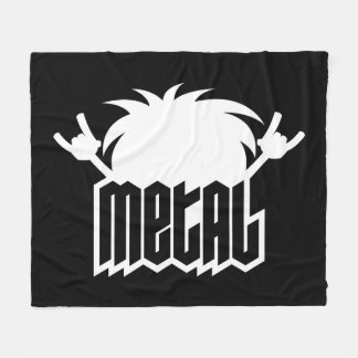 Kopfschüttelnde Hair-Metal-Wahnsinn Fleecedecke