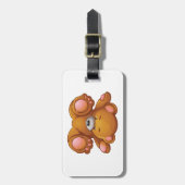Kopfstehender Teddybär Gepäckanhänger (Vorderseite vertikal)
