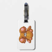 Kopfstehender Teddybär Gepäckanhänger (Rückseite vertikal)