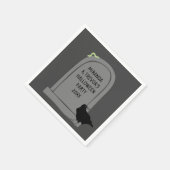 Kopfstein-Halloween-Party für benutzerdefinierte M Serviette (Ecke)