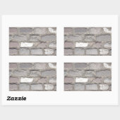 Kopfstein Rechteckiger Aufkleber (Blatt)