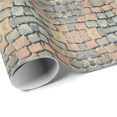 Kopfstein-Straßen-Muster Geschenkpapier (Rolleneckpunkt)