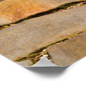 Kopfsteinpflaster Gehdetail Poster (Ecke)