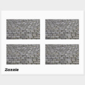 Kopfsteinpflaster Rechteckiger Aufkleber (Blatt)