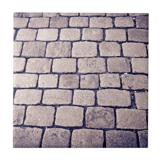 Kopfsteinpflaster-Straßendetail, horizontal Fliese (Vorderseite)