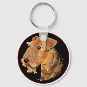 Kopfstudie auf Schwarz Schlüsselanhänger