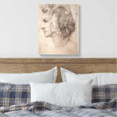 Kopfstudie Leinwanddruck (Insitu (Schlafzimmer))