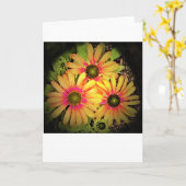 Kopfstütze, Karte (Gelbe Blume)