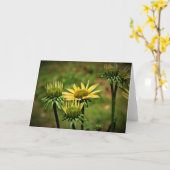 Kopfstütze, Karte (Gelbe Blume)