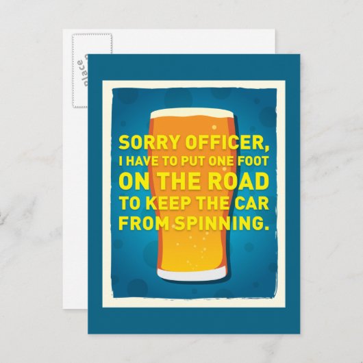 Kopfstützen Postkarte (Vorne/Hinten)