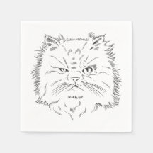 Kopfzeichnung einer Perserkatze