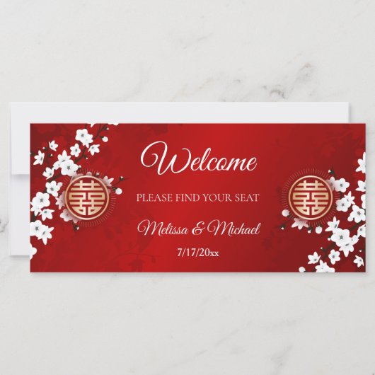 Kopfzeile der Hochzeitssattelkarte (Vorderseite)