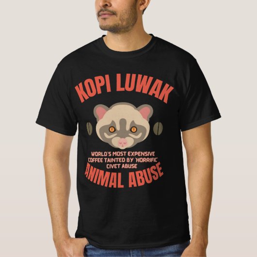 Kopi Luwak Animal Abus - Luwak-Kaffee T-Shirt (Vorderseite)
