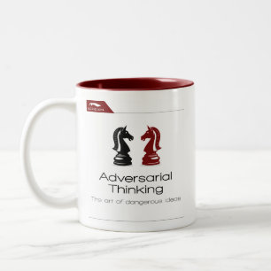 Kopidion Adversariary Thinking Kurskurs Kunstwerk Zweifarbige Tasse