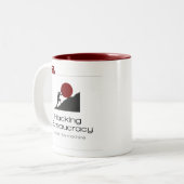 Kopidion Hacking Bureau-kurs Zweifarbige Tasse (Vorderseite Links)