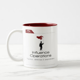 Kopidion Influence Operations Kurskartwork Zweifarbige Tasse