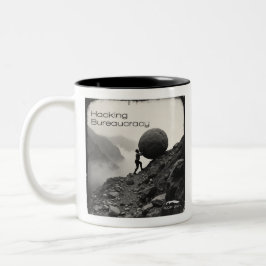 Kopidion - Kurskarte "Hacking Bureau" Zweifarbige Tasse