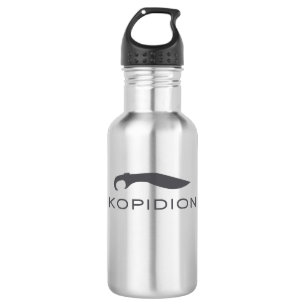 Kopidion-Logo-Wasserflasche Edelstahlflasche