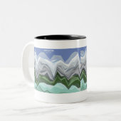 Kopidion Shmoocon-Datenvisualisierung Zweifarbige Tasse (Vorderseite Links)