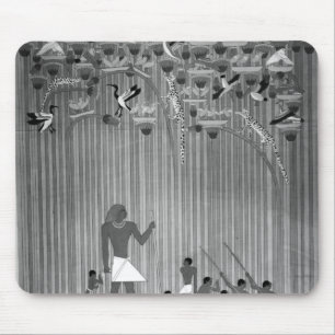 Kopie der Ägypter gemalten Entlastung, die Fischen Mousepad