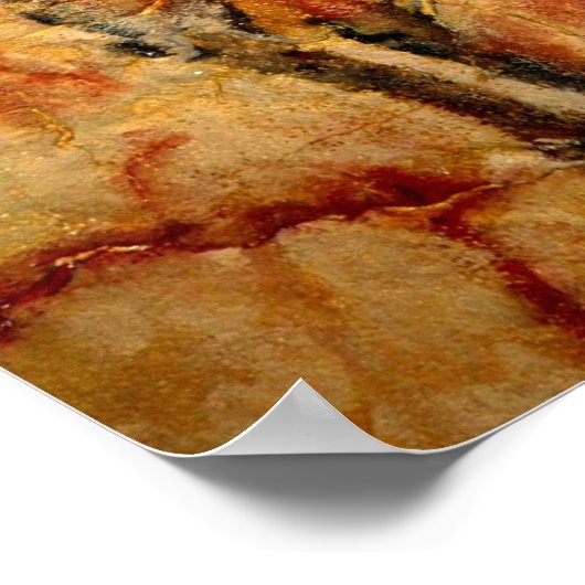 Kopie der Bison Cave Malerei Poster (Ecke)