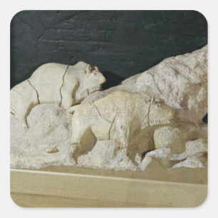 Kopie der Bisonskulptur, Le Quadratischer Aufkleber