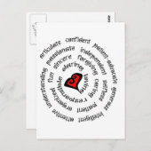 Kopie der Herzkrankenschwester Postkarte (Vorne/Hinten)