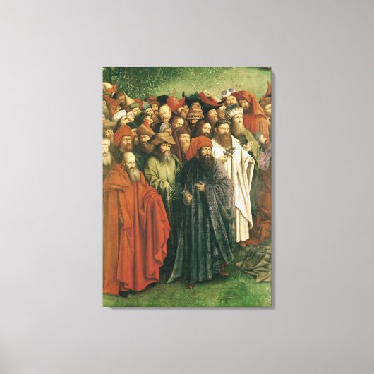 Kopie der Verehrung des Mystischen Lammes Leinwanddruck (Vorderseite)