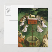 Kopie der Verehrung des Mystischen Lammes Postkarte (Vorne/Hinten)