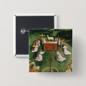 Kopie der Verehrung des mystischen Lamms Button (Vorne & Hinten)