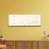 Kopie des Autogrammes "The Magic Flute" Leinwanddruck (Insitu (Wohnzimmer))