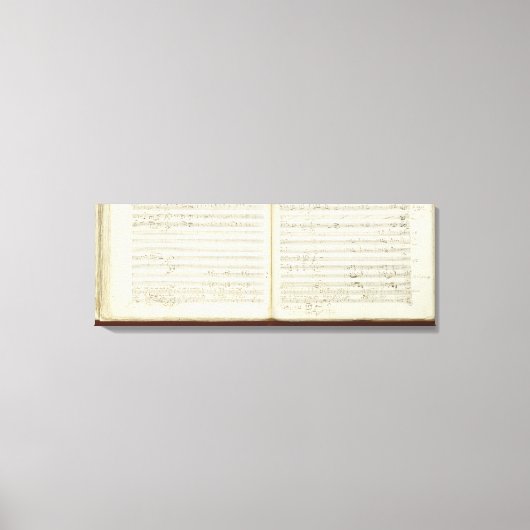 Kopie des Autogrammes "The Magic Flute" Leinwanddruck (Vorderseite)