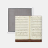 Kopie des Autogrammes "The Magic Flute" Magnet (Vorderseite/Rückseite)