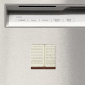 Kopie des Autogrammes "The Magic Flute" Magnet (In Situ (Geschirrspüler))