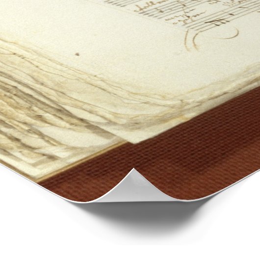 Kopie des Autogrammes "The Magic Flute" Poster (Ecke)