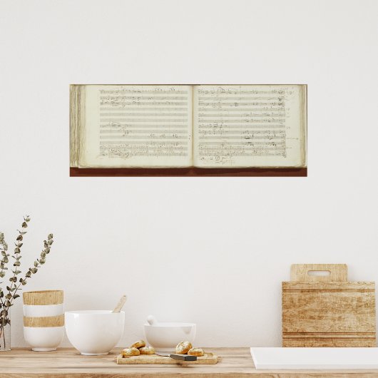 Kopie des Autogrammes "The Magic Flute" Poster (Küche)