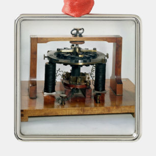 Kopie des elektromagnetischen 'macchinetta silbernes ornament