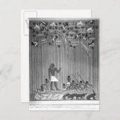 Kopie des malerischen ägyptischen Reliefs zum Ange Postkarte (Vorne/Hinten)
