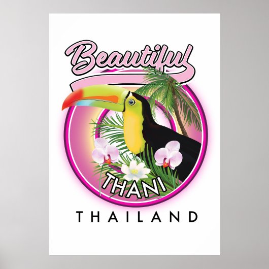 Kopie des schönen Thani Thailand Poster (Vorne)
