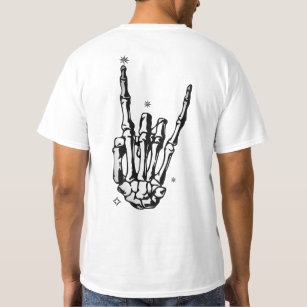 Kopie des Skeletts-Hand-Zeichnend T-Shirt