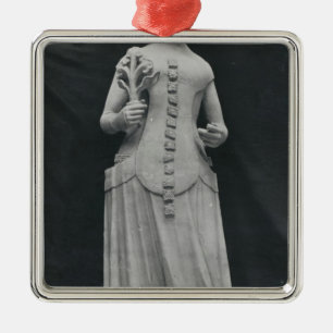 Kopie einer Statue von Isabella von Bayern Silbernes Ornament