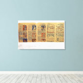 Kopie eines Fragments des Dresdner Codex Leinwanddruck (Insitu (Holzboden))