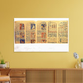 Kopie eines Fragments des Dresdner Codex Leinwanddruck (Insitu (Wohnzimmer))