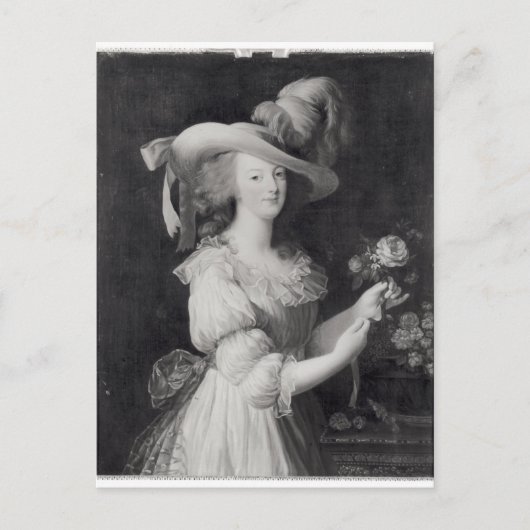 Kopie eines Portraits von Marie-Antoinette Postkarte (Vorderseite)
