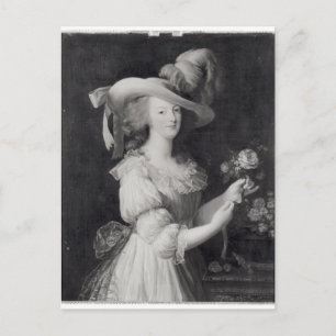 Kopie eines Portraits von Marie-Antoinette Postkarte