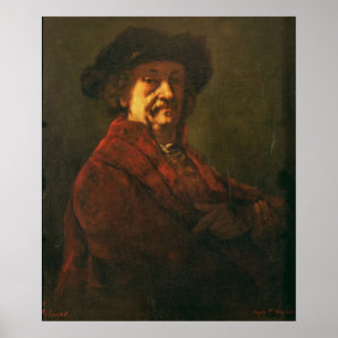Kopie eines Rembrandt-Selbstportraits, 1869 Poster