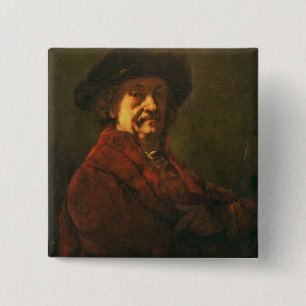 Kopie eines Rembrandt-Selbstporträts, 1869 Button
