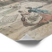 Kopie eines Teils eines zeichnend von Canaletto, S Poster (Ecke)