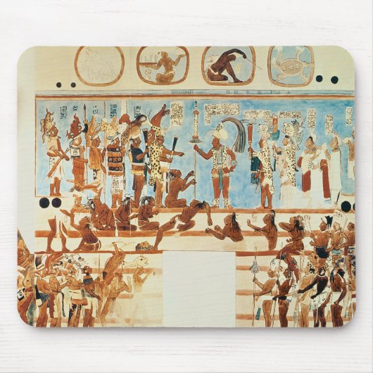 Kopie eines Wandbilds von Bonampak Mousepad (Vorne)