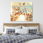 Kopie eines Wandgemäldes von Bonampak Leinwanddruck (Insitu (Schlafzimmer))